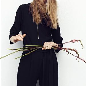 Madewell Sloan Jumpsuit in black crepe